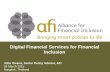 Digital Financial Services for Financial Inclusion