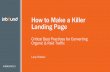 How to Make a Killer Landing Page #INBOUND13