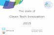 State of Clean Tech Innovation 2015 and Impact of Green Web
