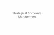 Strategic & corporate management