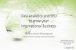 Data analytics and SEO to grow your international business