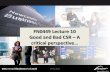 Lecture 10: Good and Bad CSR – A critical perspective