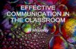 Effective Communication In The Classroom