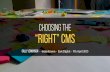 Choosing the "right" CMS