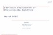 Fair Value Measurement for Environmental Liabilities