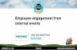 Employee engagement from internal events, presented by Joe Schaeffer