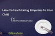 How to teach eating etiquette to your child