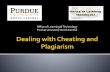 Dealing with Cheating and Plagiarism