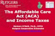 The Affordable Care Act and Federal Income Taxes 02-15