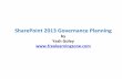 SharePoint 2013 governance model