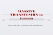 Massive Transfusion in Trauma