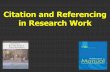 Citation and referencing in research work