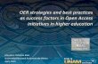 OER strategies and best practices as success factors in Open Access initiatives in higher education