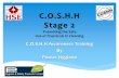 Coshh training stage 2 2014