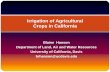 Irrigation of agricultural crops in California