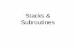 Stacks & subroutines 1