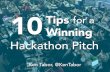 10 Tips for a Winning Hackathon Pitch