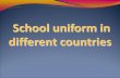 Presentation about School Uniform