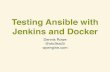 Testing Ansible with Jenkins and Docker