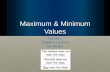 Maximums and minimum