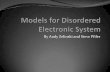 Disordered Electronic Models