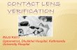 Contact lens verification(raju)