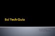 SciTech Quiz Prelims Answers