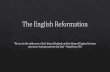 The english reformation powerpoint