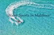 Water sports in maldives   huvafen fushi
