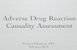 Adverse drug reaction causality assessment