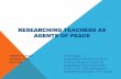 Yusuf Sayed - Researching Teachers as Agents of Peace