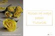 Roses of crepe paper - Tutorial