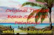 Original Tropical Beach Scene Oil Paintings