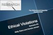 Ethical violations