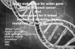 Study makes case for wider gene testing in bowel cancer  And  Seven genes for X-linked intellectual disability: New mutations on the X chromosome