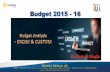 Budget 2015 - Excise & Custom