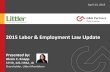 Labor and Employment Law 2015