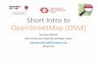 Short Intro to OpenStreetMap