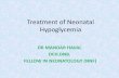 Treatment of neonatal hypoglycemia