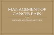 Management of cancer pain