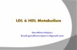 LDL & HDL METABOLISM