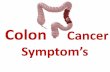 Symptoms of colon colorectal cancer in men women