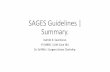 SAGES Guidelines | Summary