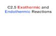 C2.5 exothermic and endothermic reactions