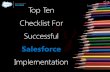 Top 10 Checklist For Successful Salesforce Implementation