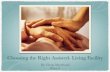 Choosing the Right Assisted Living Facility | Pathways to Care