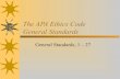 The apa ethics code general standards 1   27