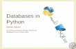 AmI 2015 - Databases in Python