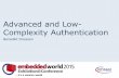 Advanced and Low-Complexity Authentication
