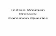 Indian Women Dresses Common Queries